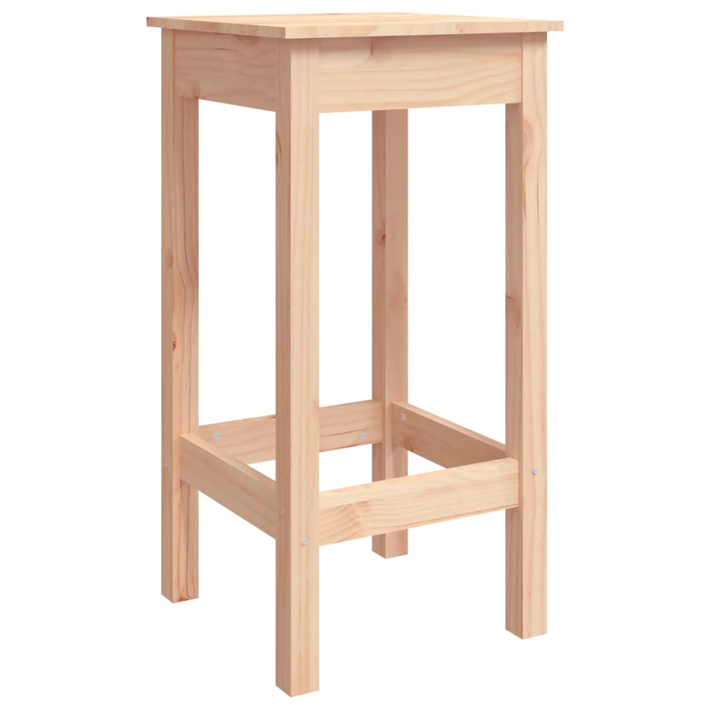 Chaises de bar lot de 2 40x40x78 cm bois de pin solide Chaises de cuisine vidaXL   