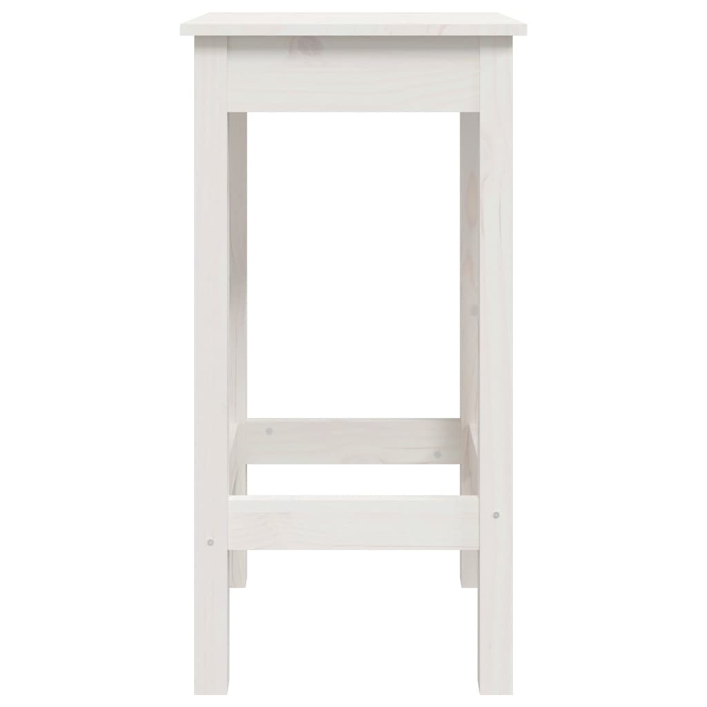 Chaises de bar lot de 2 blanc 40x40x78 cm bois de pin solide Chaises de cuisine vidaXL   