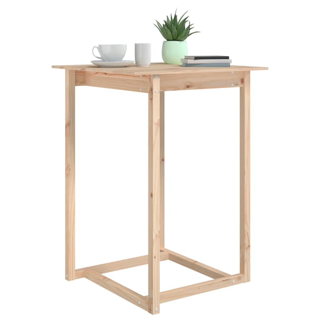 Table de bar 80x80x110 cm Bois massif de pin - Xios Store SNC