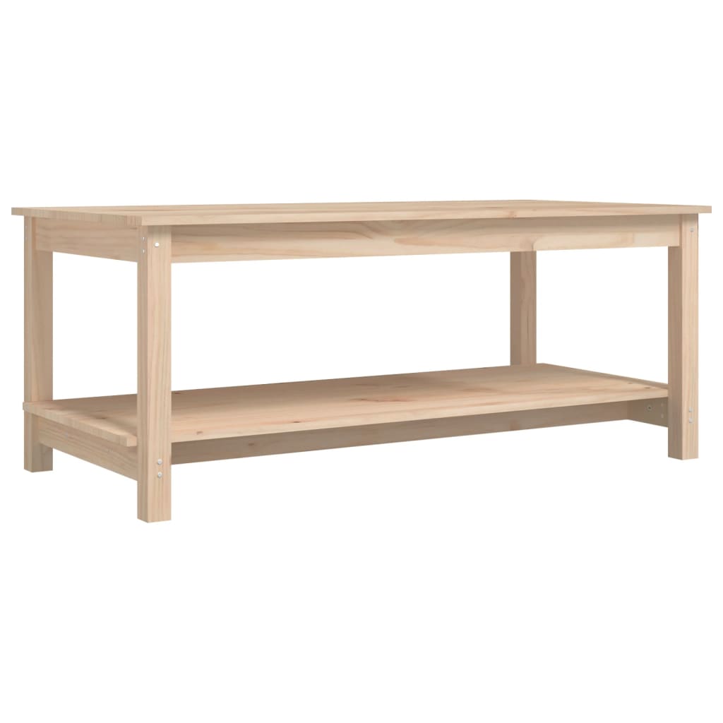 Table basse 110x55x45 cm Bois massif de pin Tables basses vidaXL   