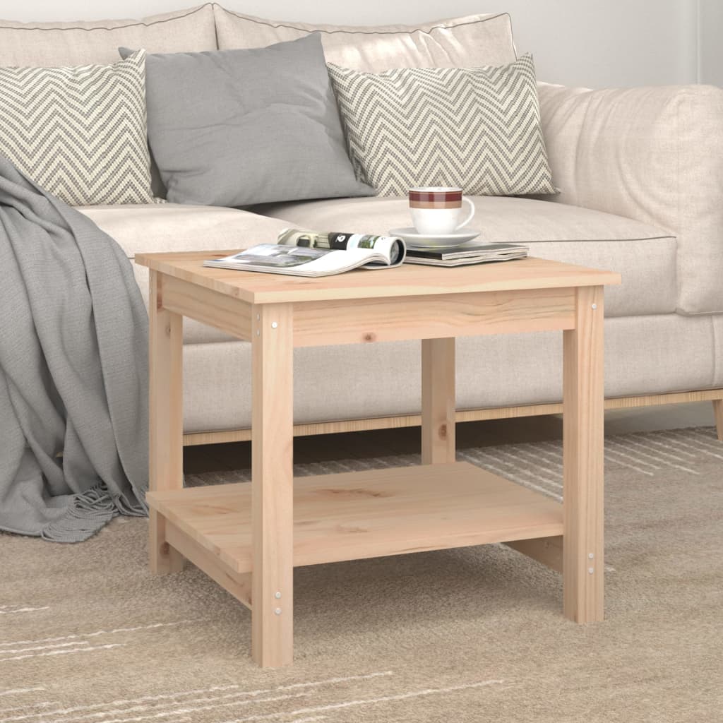 Table basse 50x50x45 cm Bois massif de pin Tables basses vidaXL   