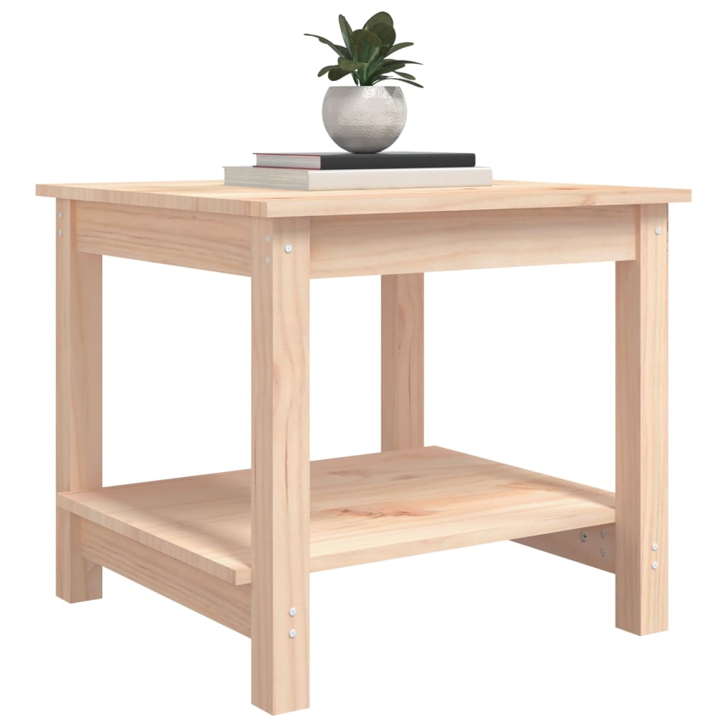 Table basse 50x50x45 cm Bois massif de pin Tables basses vidaXL   