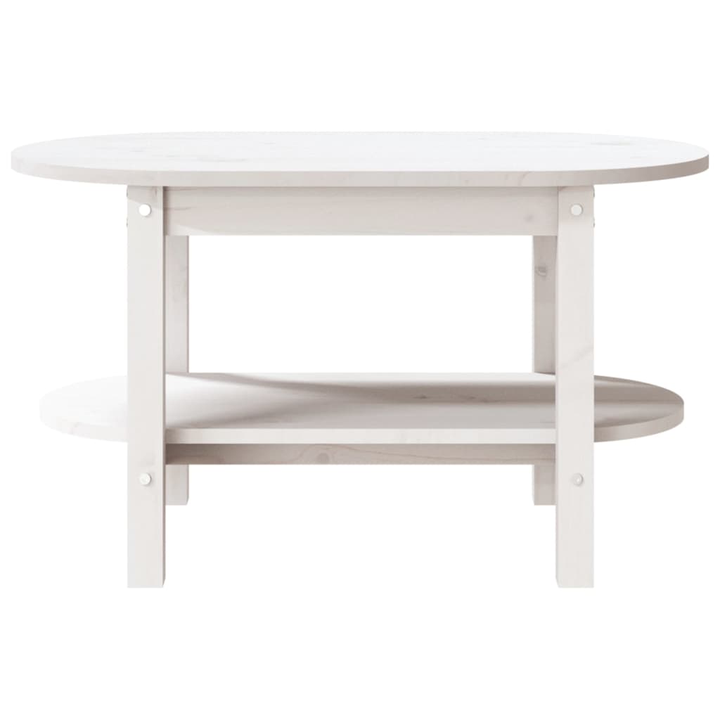 Table basse Blanc 80x45x45 cm Bois massif de pin Tables basses vidaXL   