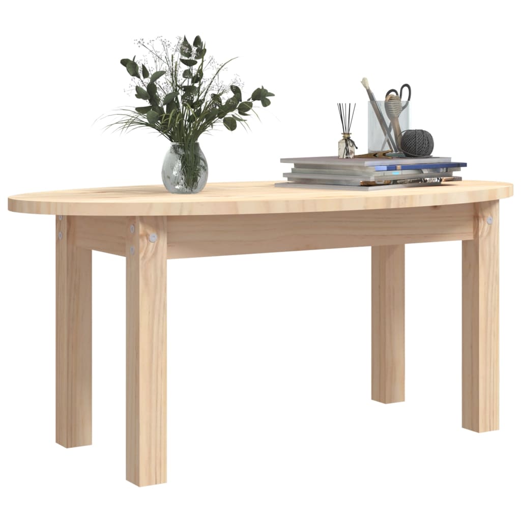 Table basse 80x40x35 cm Bois massif de pin Tables basses vidaXL   