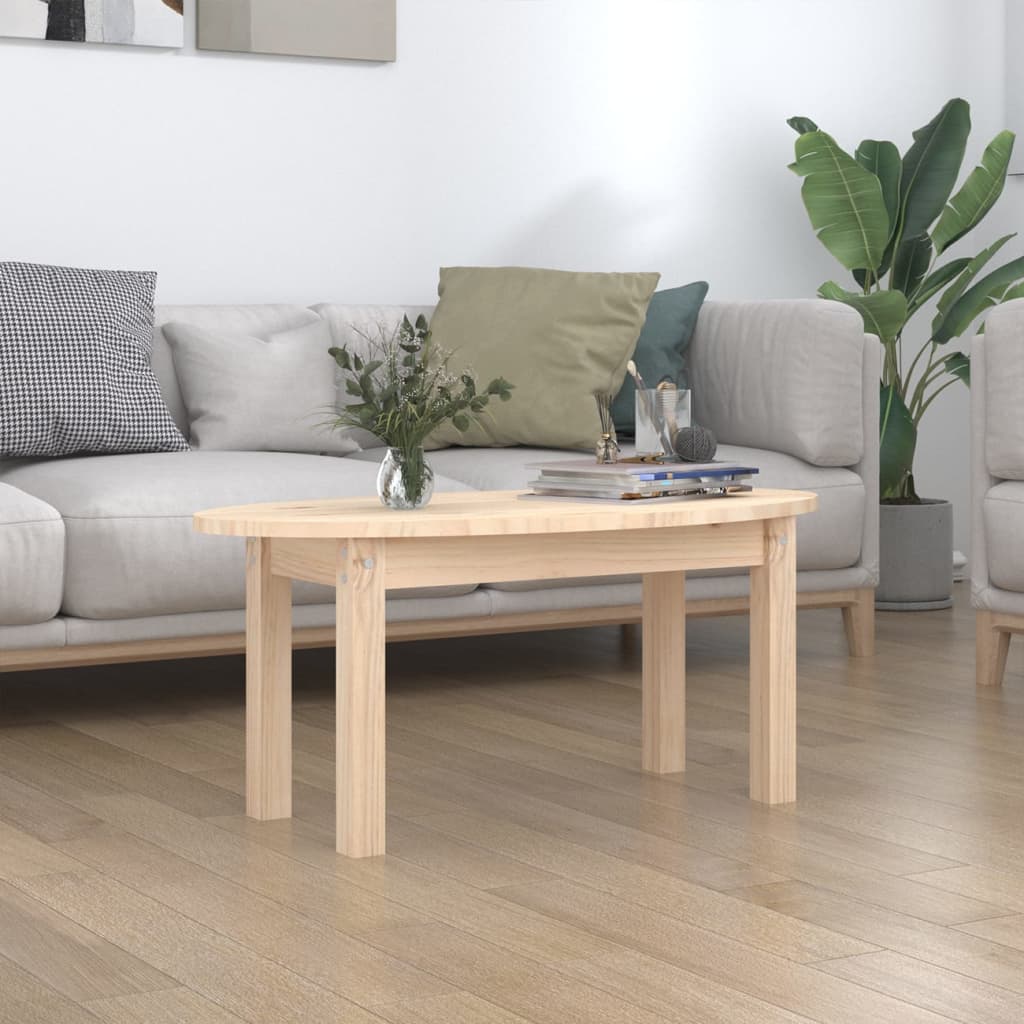 Table basse 80x40x35 cm Bois massif de pin Tables basses vidaXL   