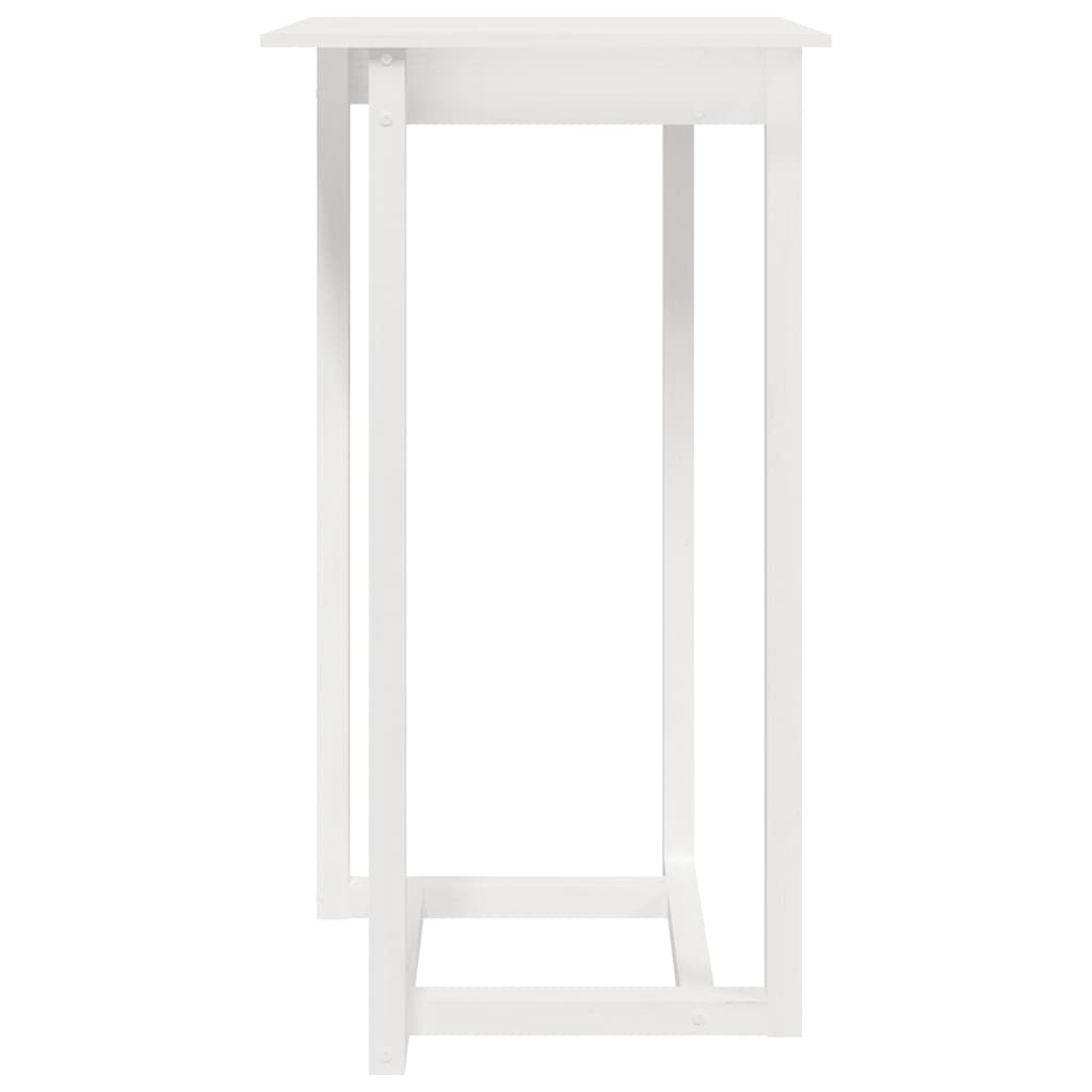 Ensemble de bar 3 pcs Blanc Bois de pin massif Meubles de salle à manger vidaXL   