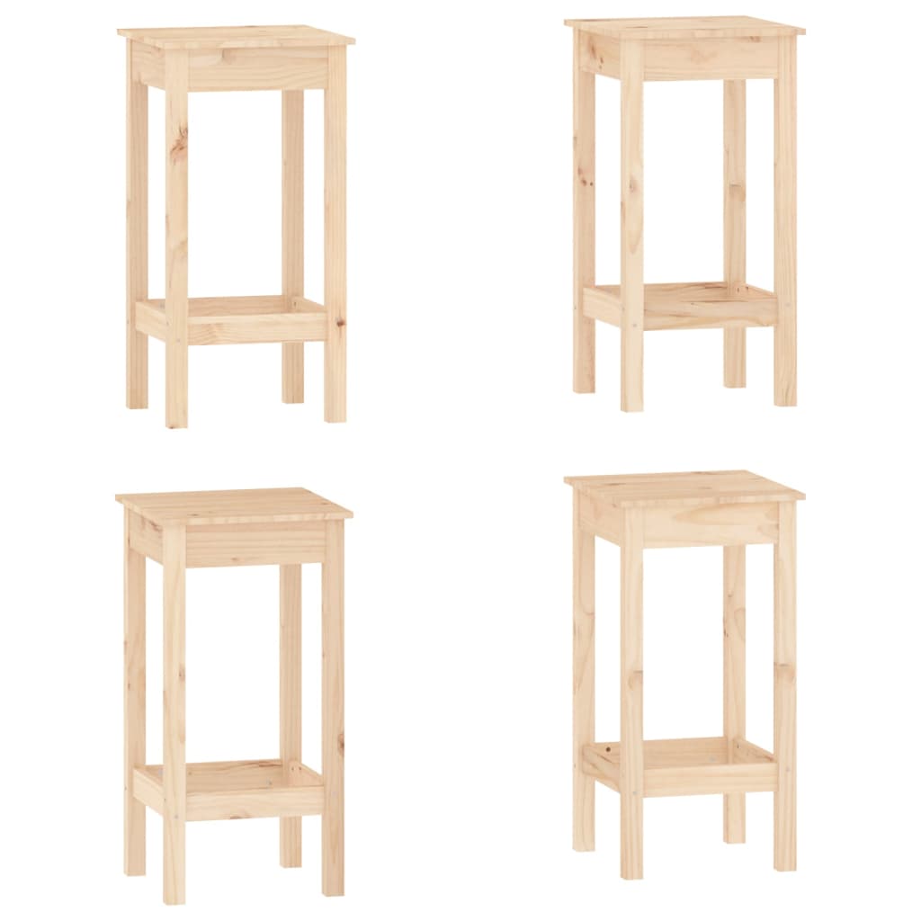 Ensemble de bar 5 pcs Bois de pin massif Meubles de salle à manger vidaXL   