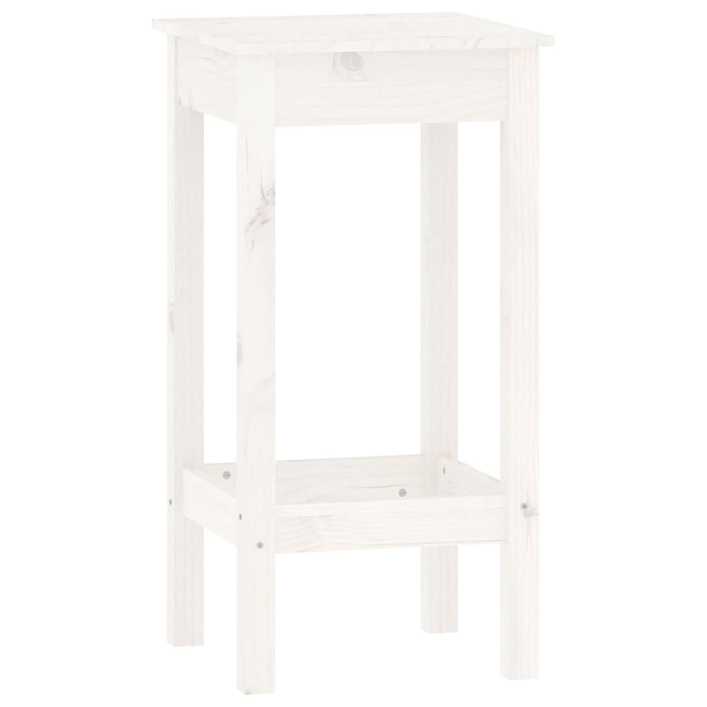 Ensemble de bar 5 pcs Blanc Bois de pin massif Meubles de salle à manger vidaXL   