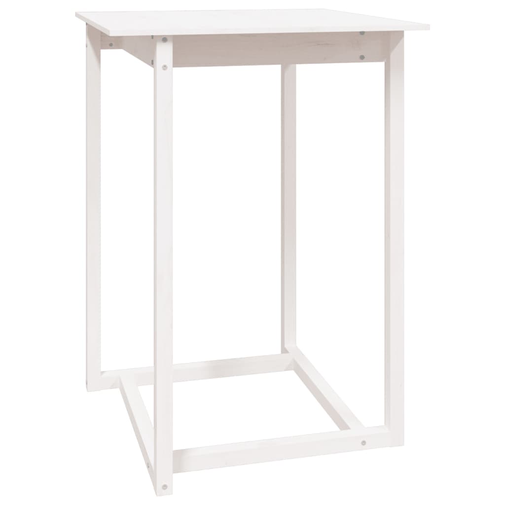 Ensemble de bar 5 pcs Blanc Bois de pin massif Meubles de salle à manger vidaXL