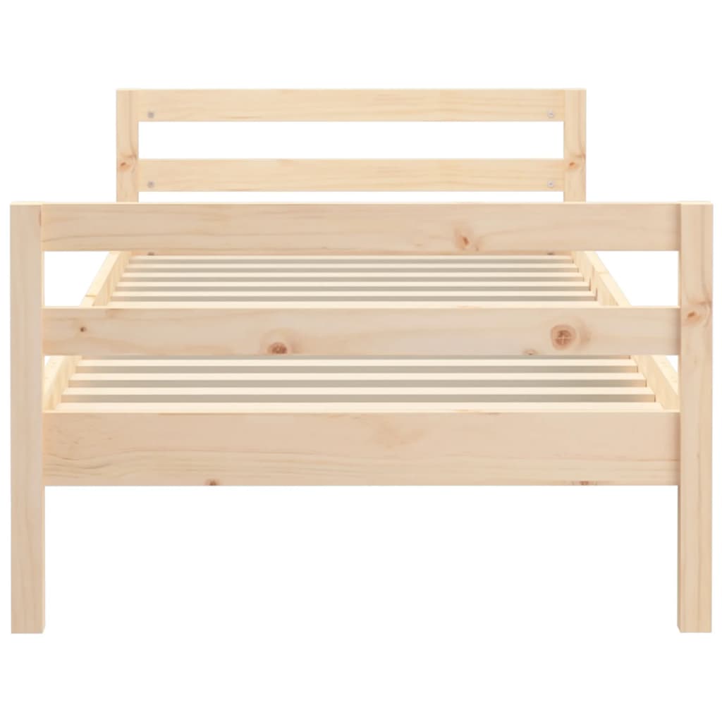 Cadre de lit 90x190 cm Bois de pin massif Lits & cadres de lit vidaXL   