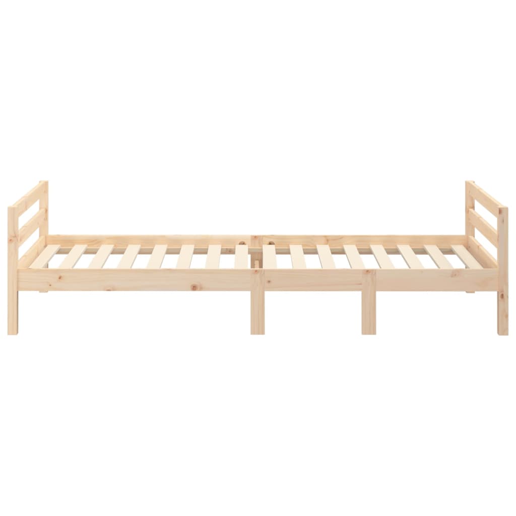 Cadre de lit 75x190 cm Bois de pin massif Lits & cadres de lit vidaXL   