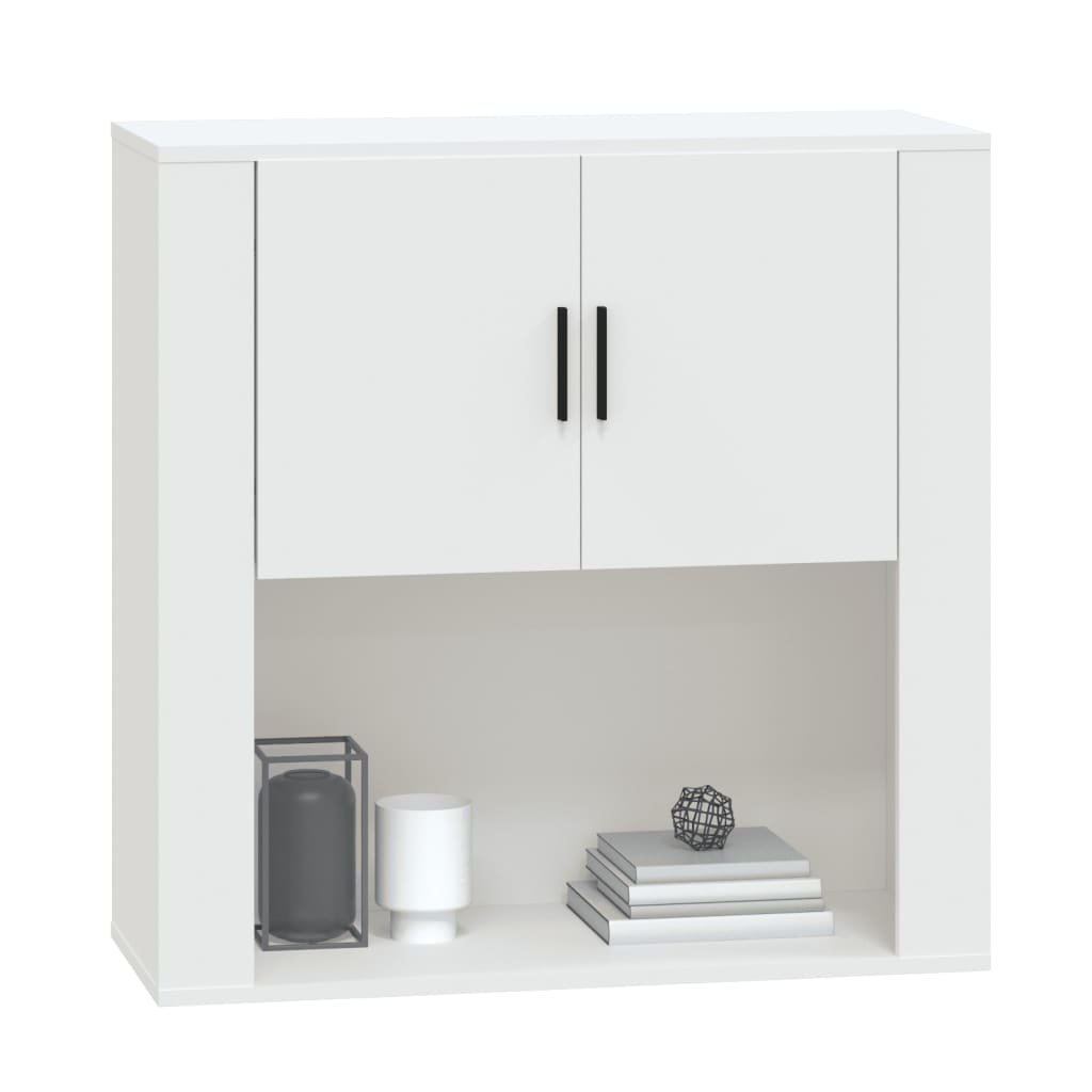 Armoire murale Blanc 80x33x80 cm Bois d'ingénierie Buffets & bahuts vidaXL