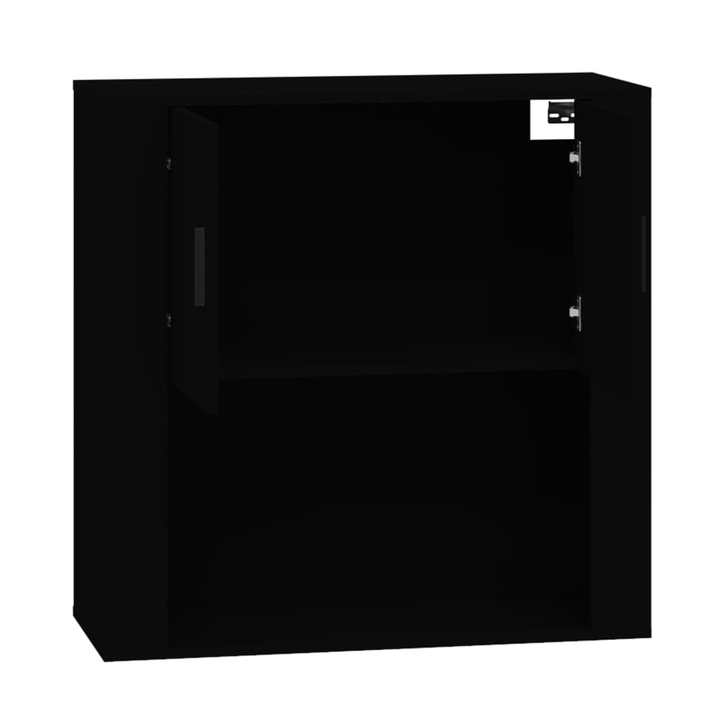 Armoire murale Noir 80x33x80 cm Bois d'ingénierie Buffets & bahuts vidaXL