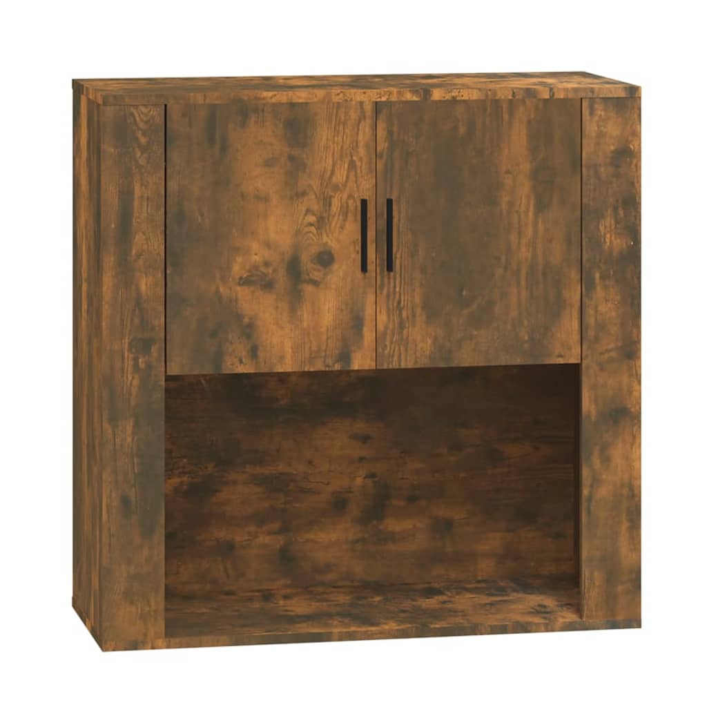 Armoire murale Chêne fumé 80x33x80 cm Bois d'ingénierie Buffets & bahuts vidaXL