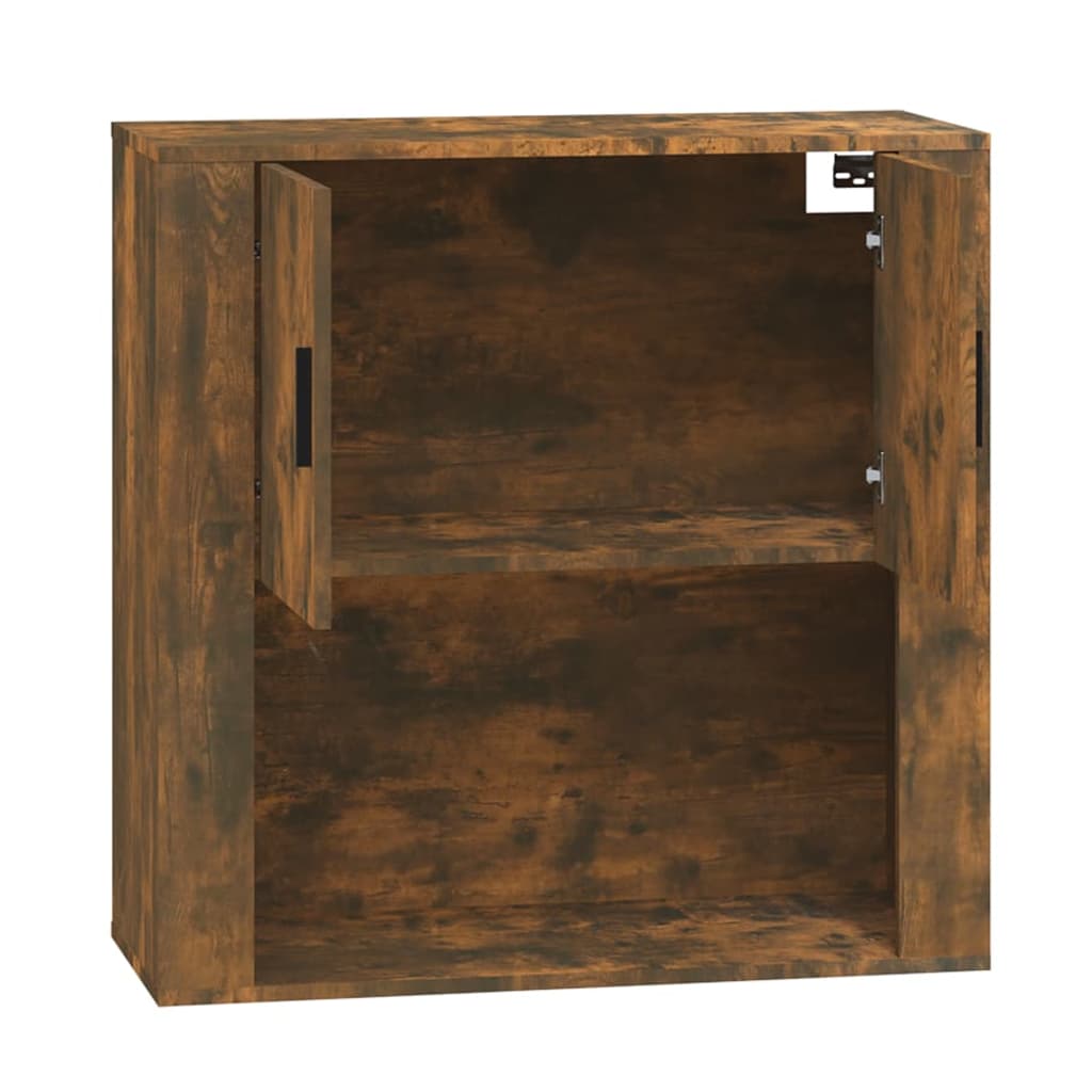 Armoire murale Chêne fumé 80x33x80 cm Bois d'ingénierie Buffets & bahuts vidaXL