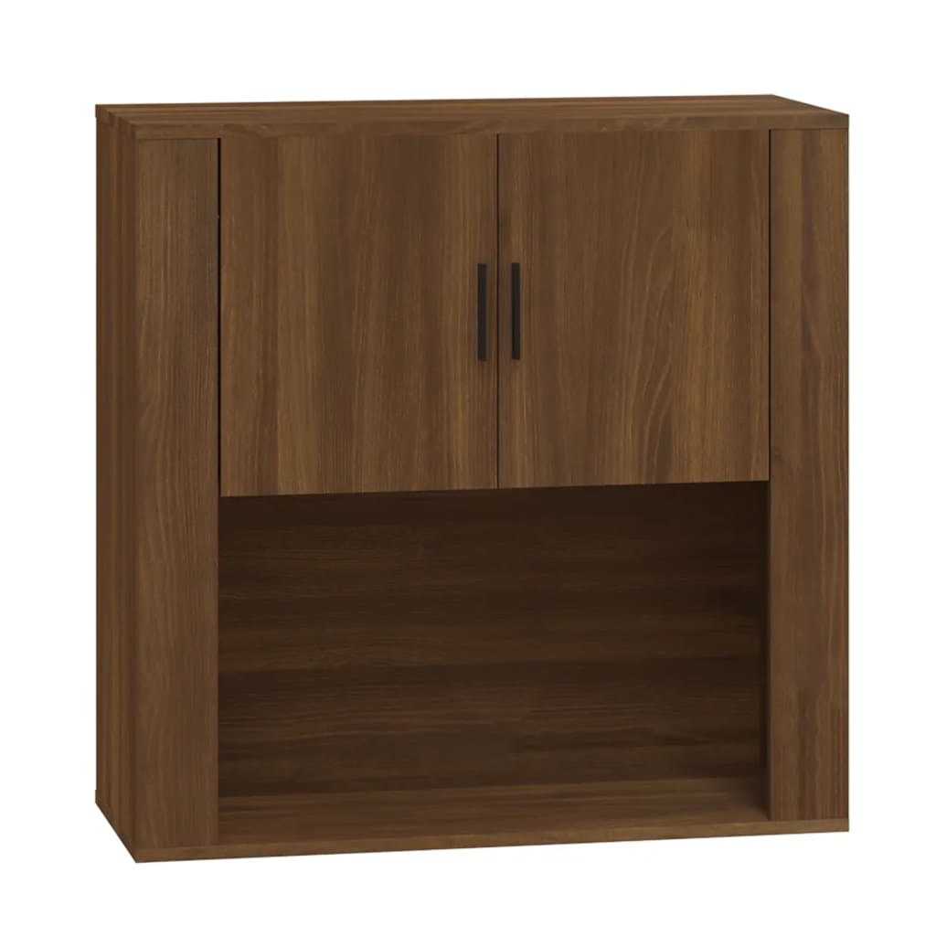 Armoire murale Chêne marron 80x33x80 cm Bois d'ingénierie Buffets & bahuts vidaXL