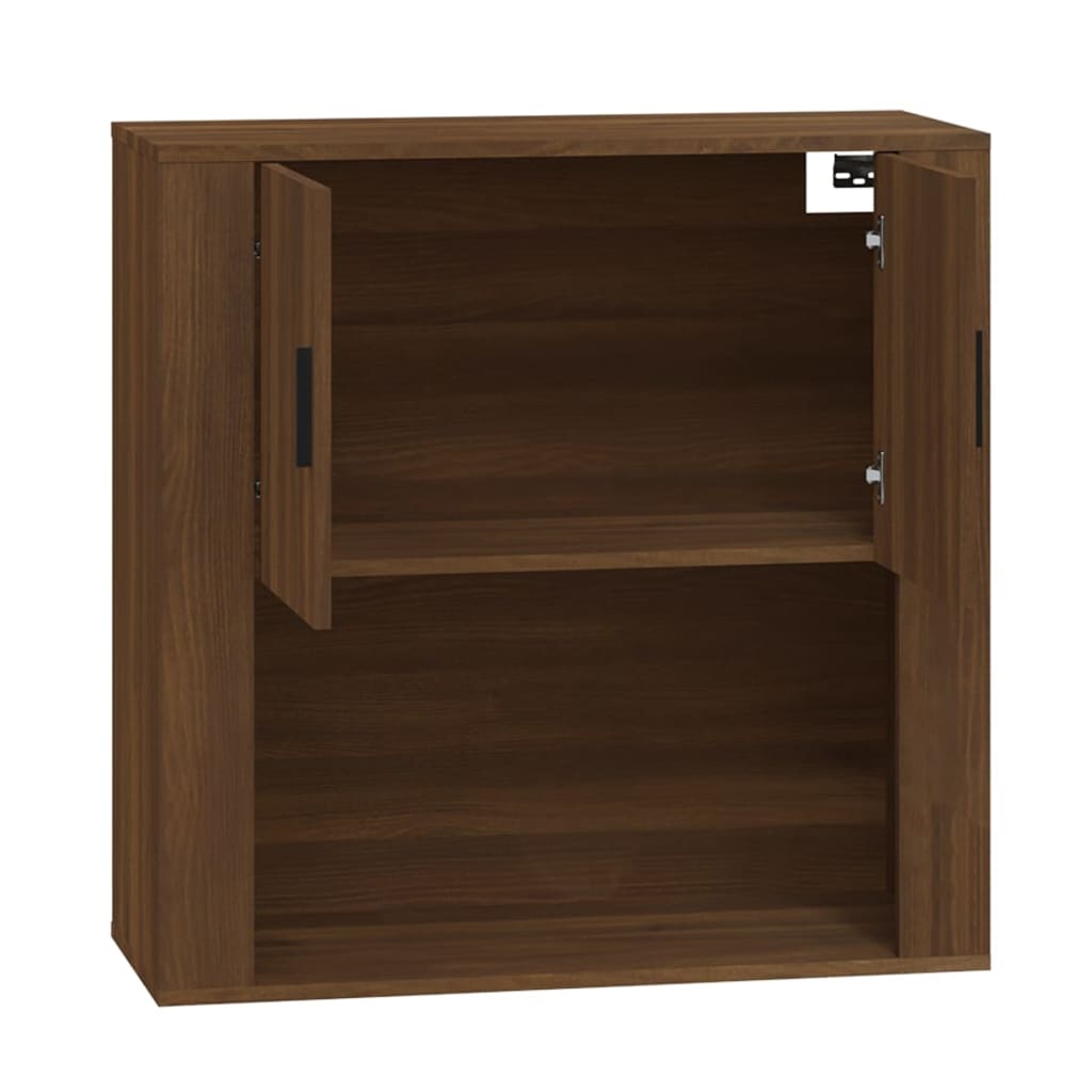 Armoire murale Chêne marron 80x33x80 cm Bois d'ingénierie Buffets & bahuts vidaXL