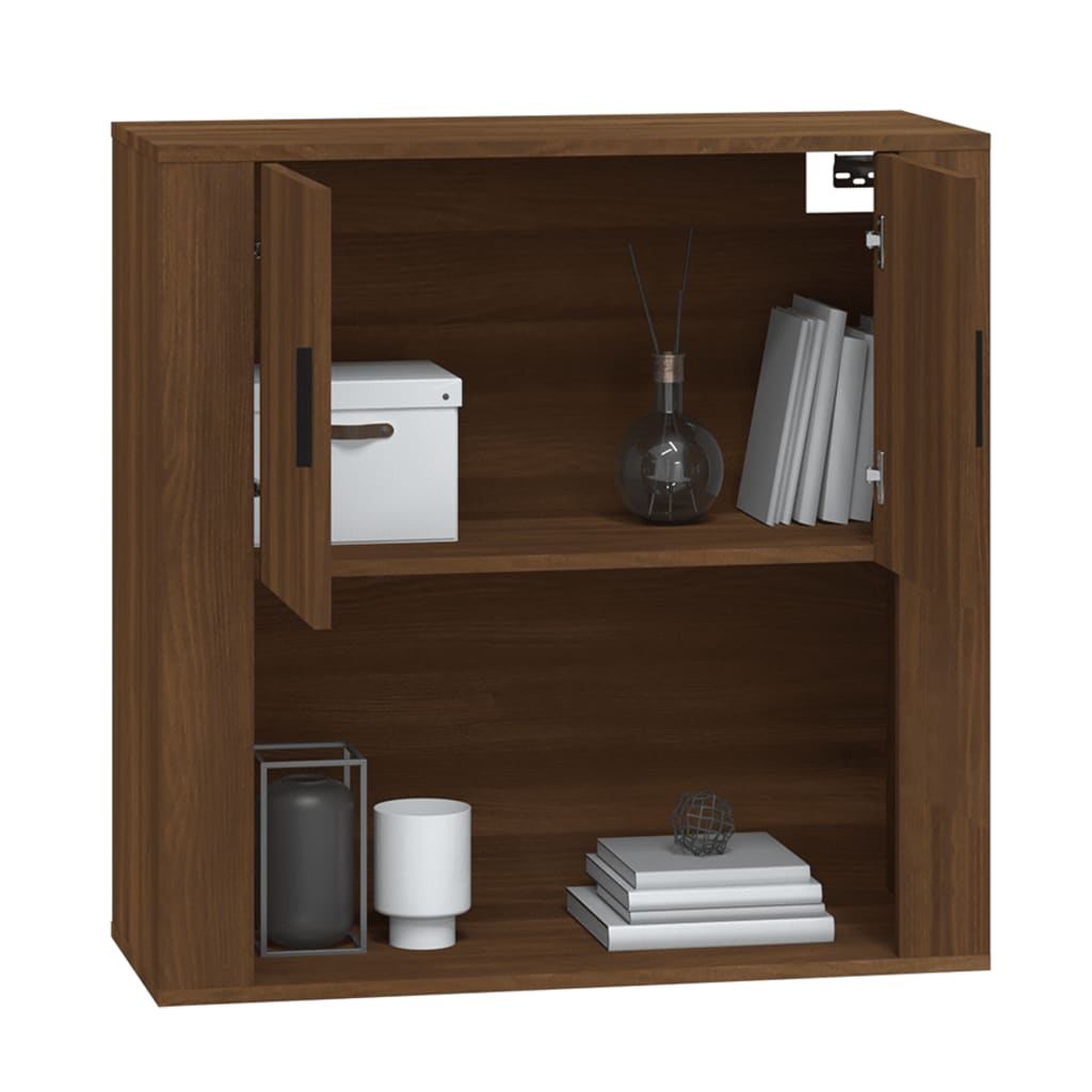 Armoire murale Chêne marron 80x33x80 cm Bois d'ingénierie Buffets & bahuts vidaXL