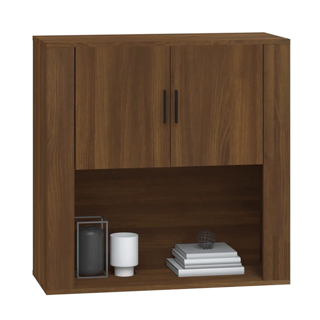 Armoire murale Chêne marron 80x33x80 cm Bois d'ingénierie Buffets & bahuts vidaXL