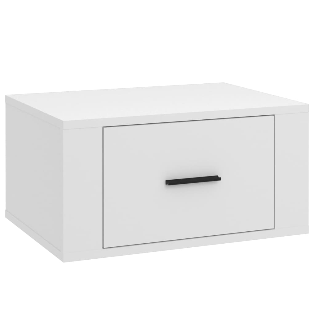 Tables de chevet murales 2 pcs Blanc 50x36x25 cm Tables de chevet vidaXL   