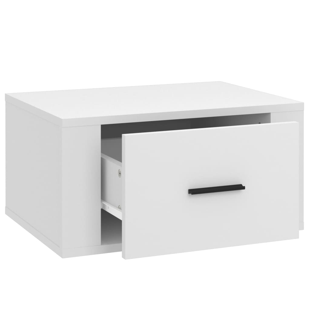 Tables de chevet murales 2 pcs Blanc 50x36x25 cm Tables de chevet vidaXL   