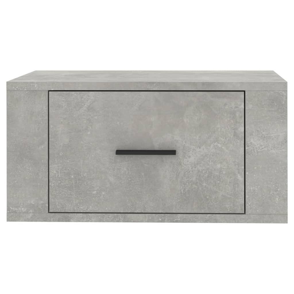 Table de chevet murale Gris béton 50x36x25 cm Tables de chevet vidaXL   