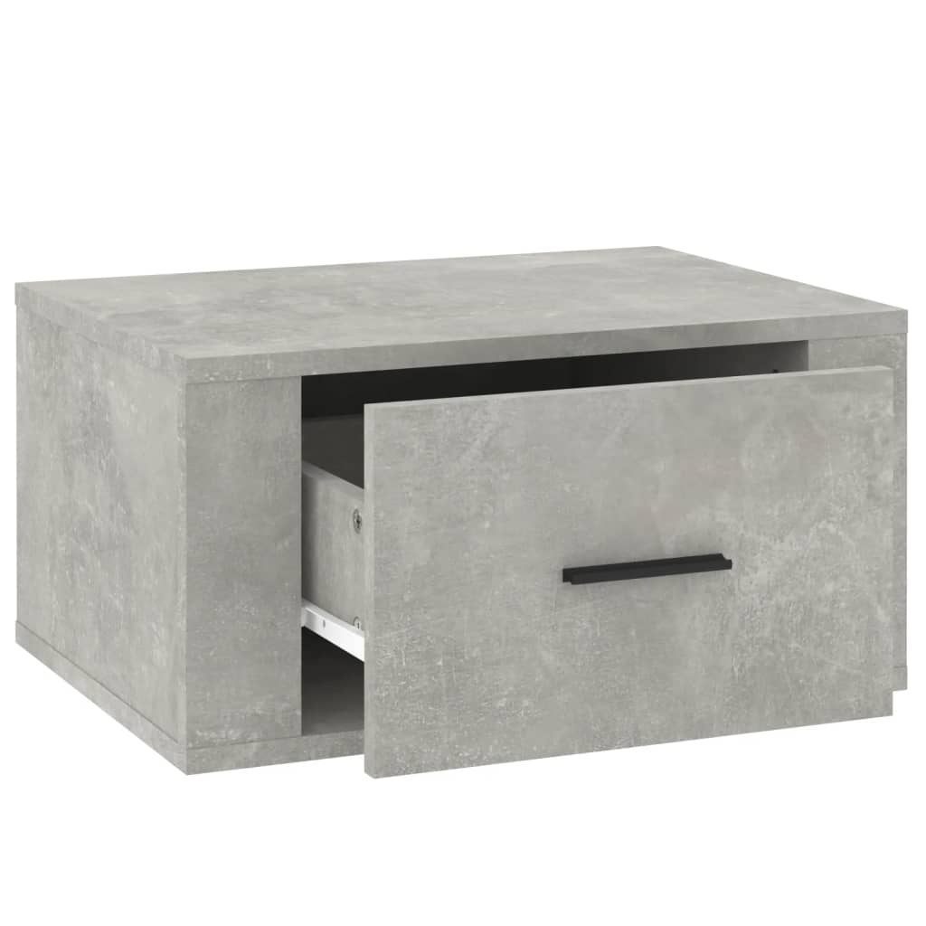 Table de chevet murale Gris béton 50x36x25 cm Tables de chevet vidaXL   