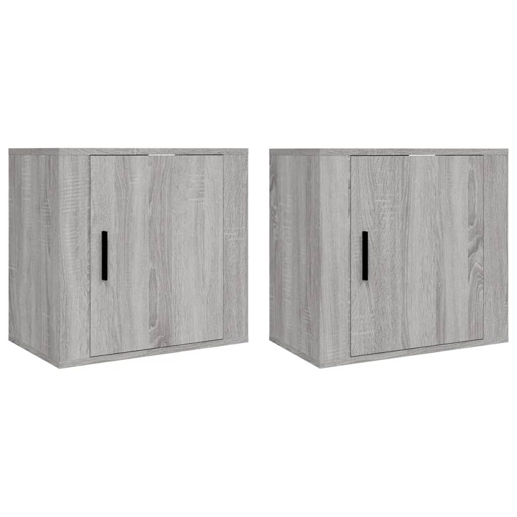 Tables de chevet murales 2 pcs Sonoma gris 50x30x47 cm Tables de chevet vidaXL   