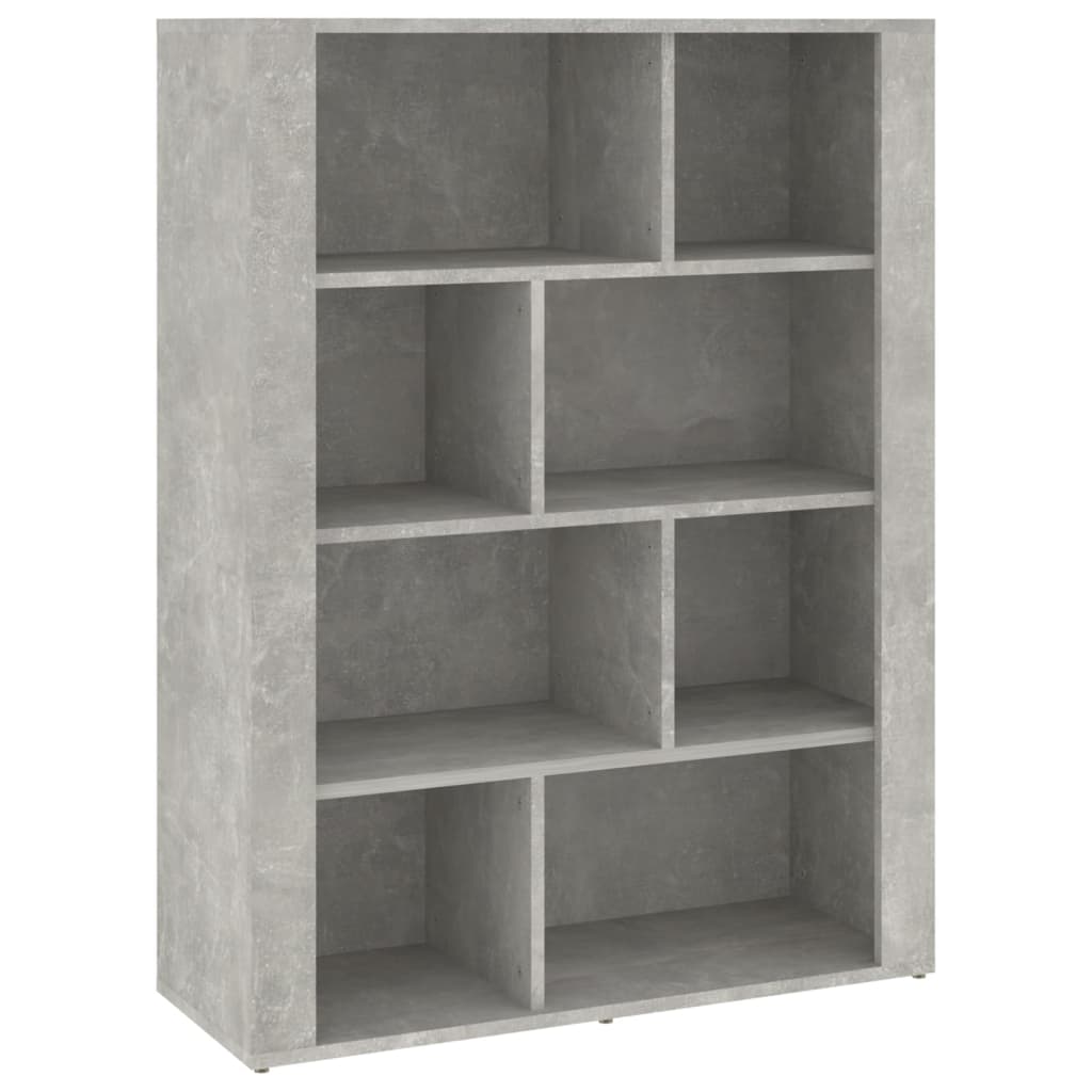 Buffet Gris béton 80x30x106 cm Bois d'ingénierie - Xios Store SNC