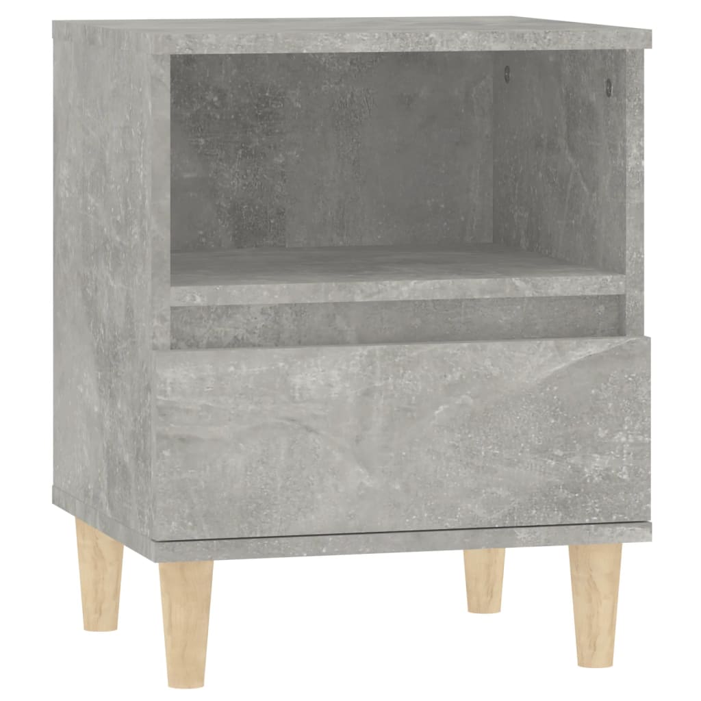 Tables de chevet 2 pcs Gris béton 40x35x50 cm Tables de chevet vidaXL   