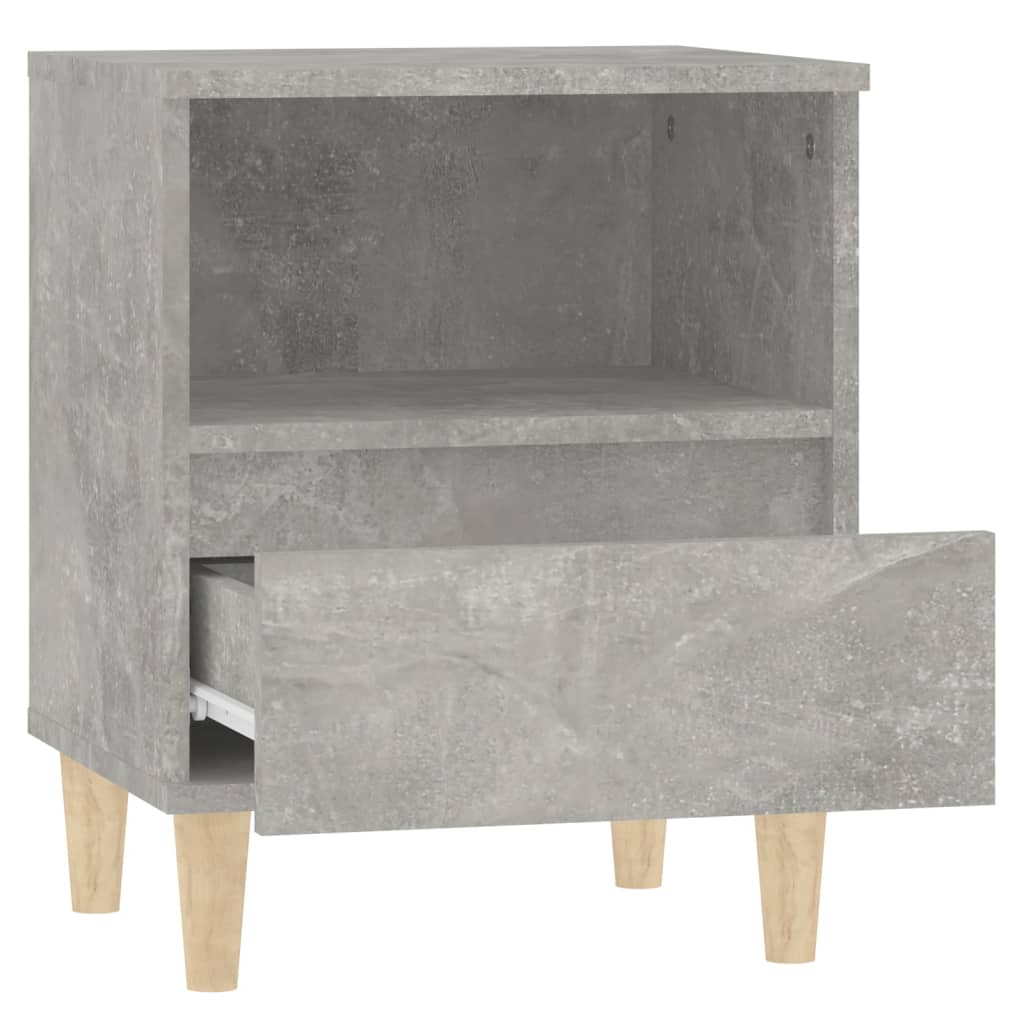 Tables de chevet 2 pcs Gris béton 40x35x50 cm Tables de chevet vidaXL   