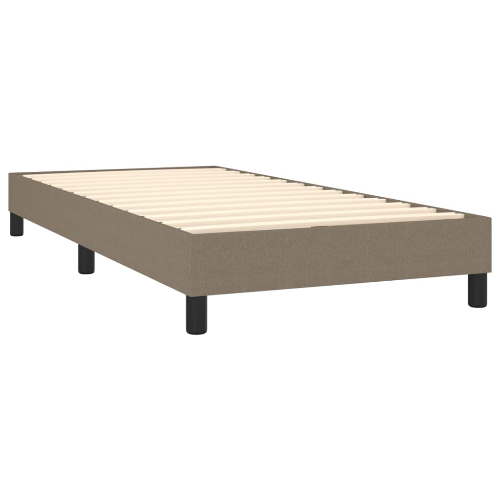 Cadre de lit Taupe 80x200 cm Tissu Lits & cadres de lit vidaXL   