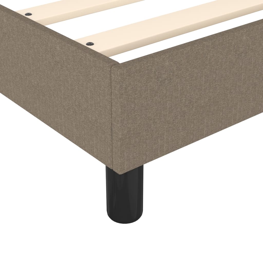 Cadre de lit Taupe 80x200 cm Tissu Lits & cadres de lit vidaXL   