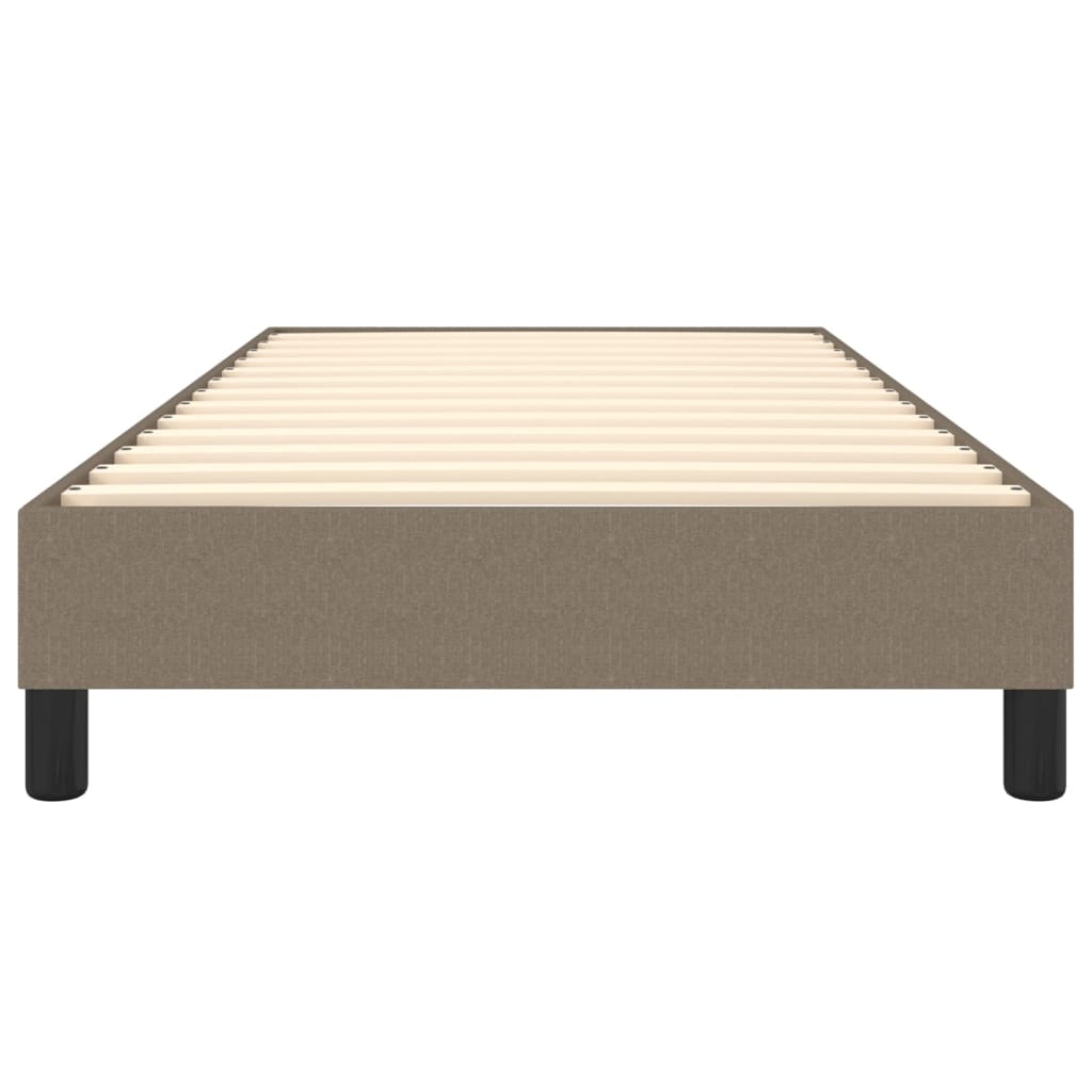 Cadre de lit Taupe 90x190 cm Tissu Lits & cadres de lit vidaXL   