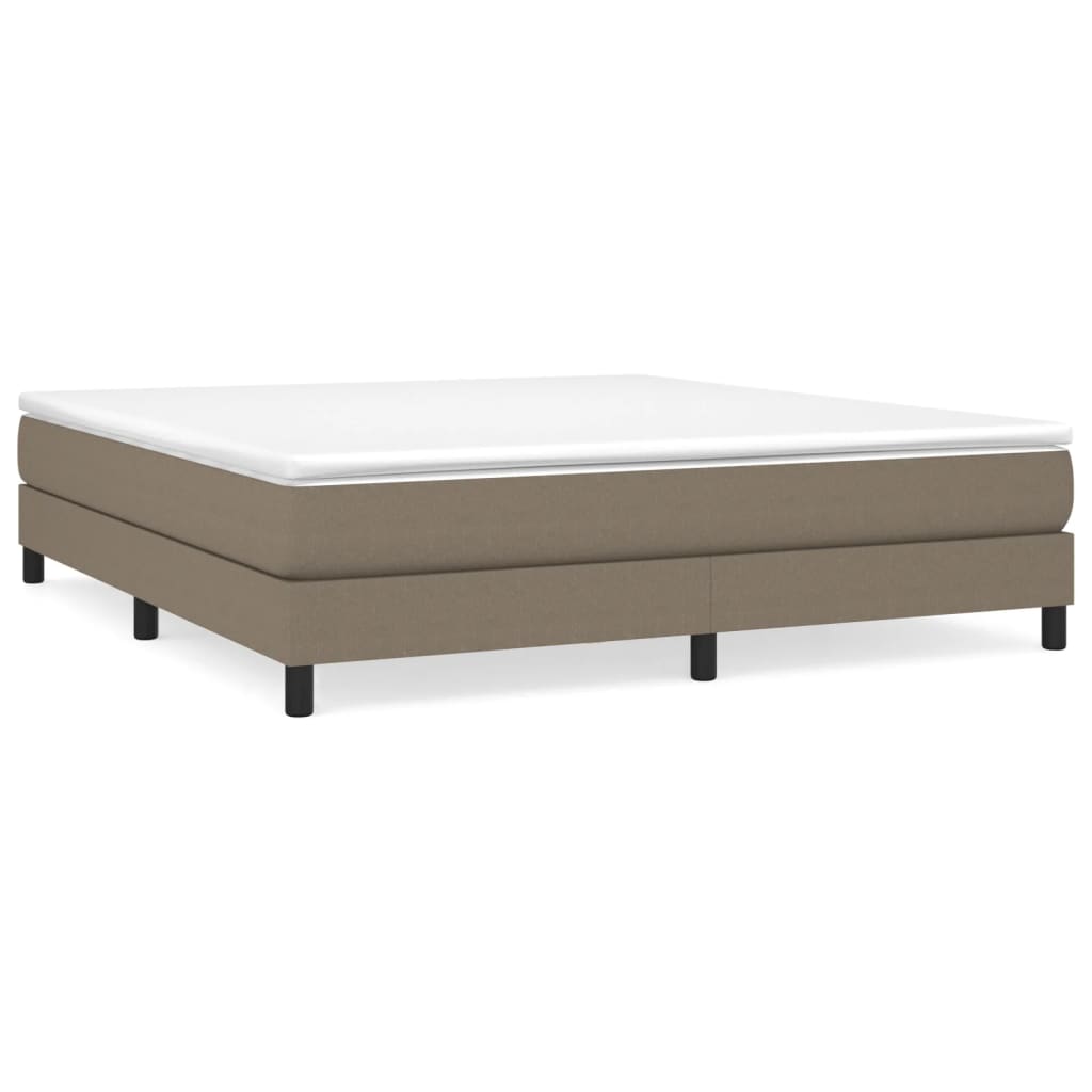 Cadre de lit Taupe 180x200 cm Tissu Lits & cadres de lit vidaXL   