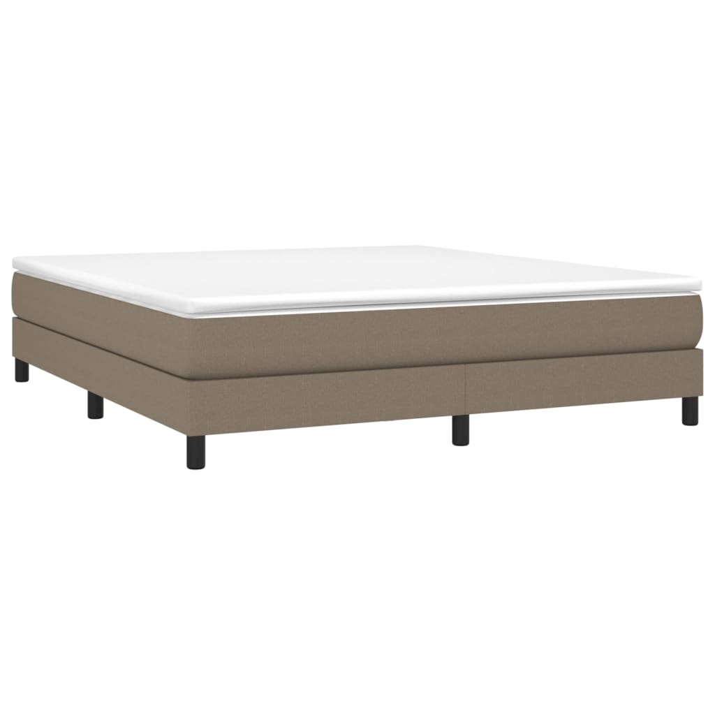 Cadre de lit Taupe 180x200 cm Tissu Lits & cadres de lit vidaXL   