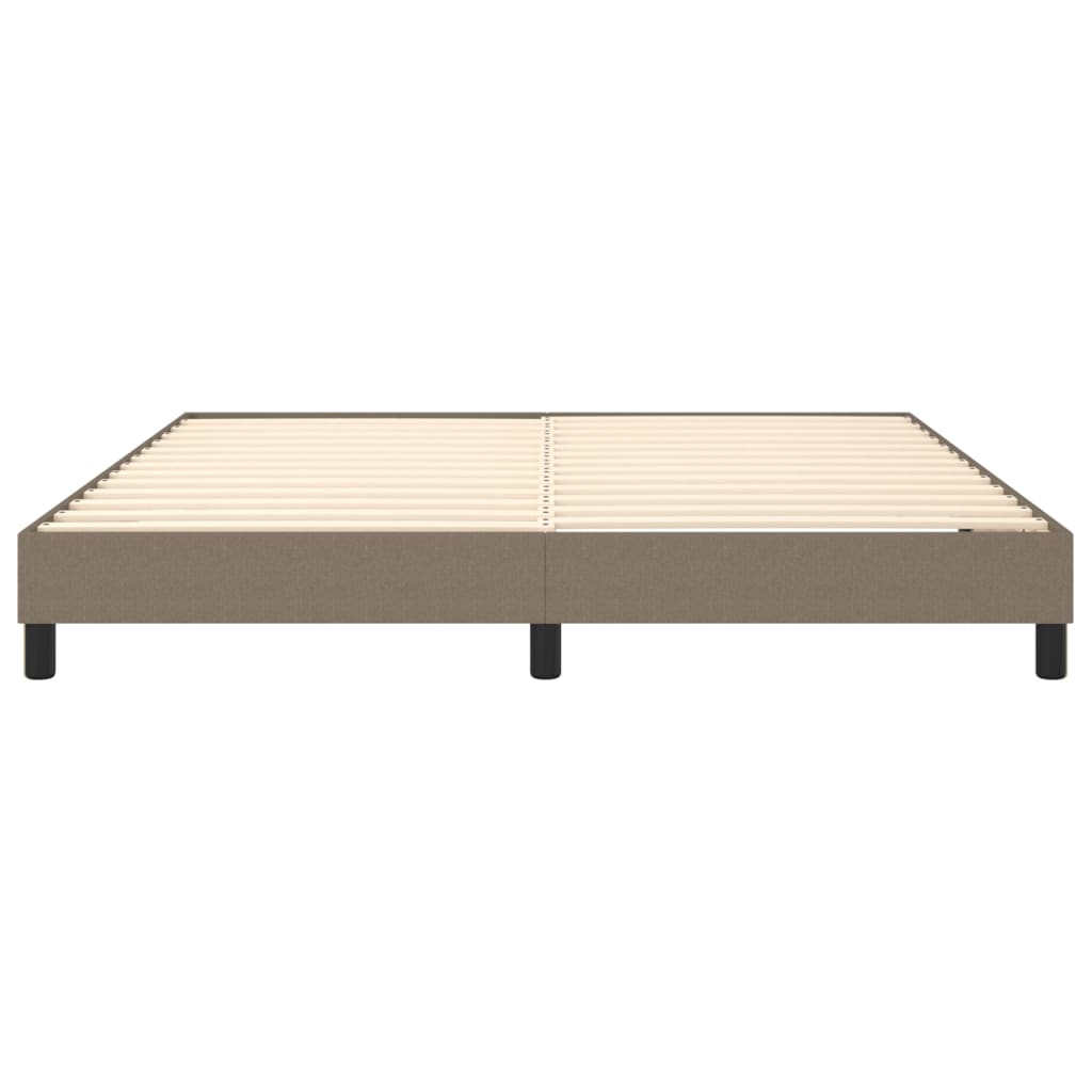 Cadre de lit Taupe 180x200 cm Tissu Lits & cadres de lit vidaXL   