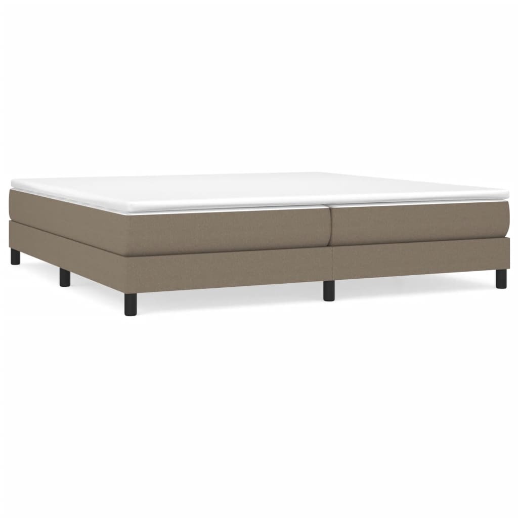 Cadre de lit Taupe 200x200 cm Tissu Lits & cadres de lit vidaXL   