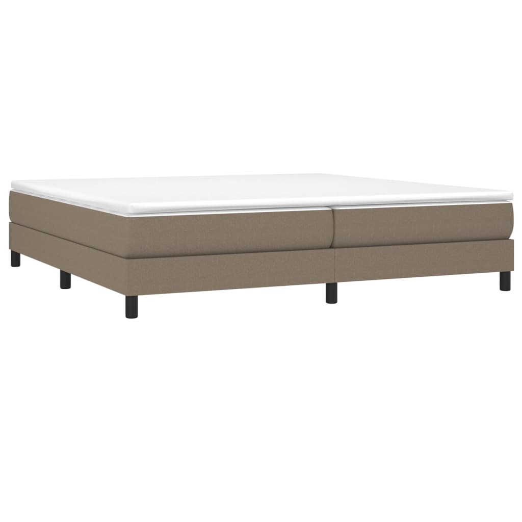 Cadre de lit Taupe 200x200 cm Tissu Lits & cadres de lit vidaXL   