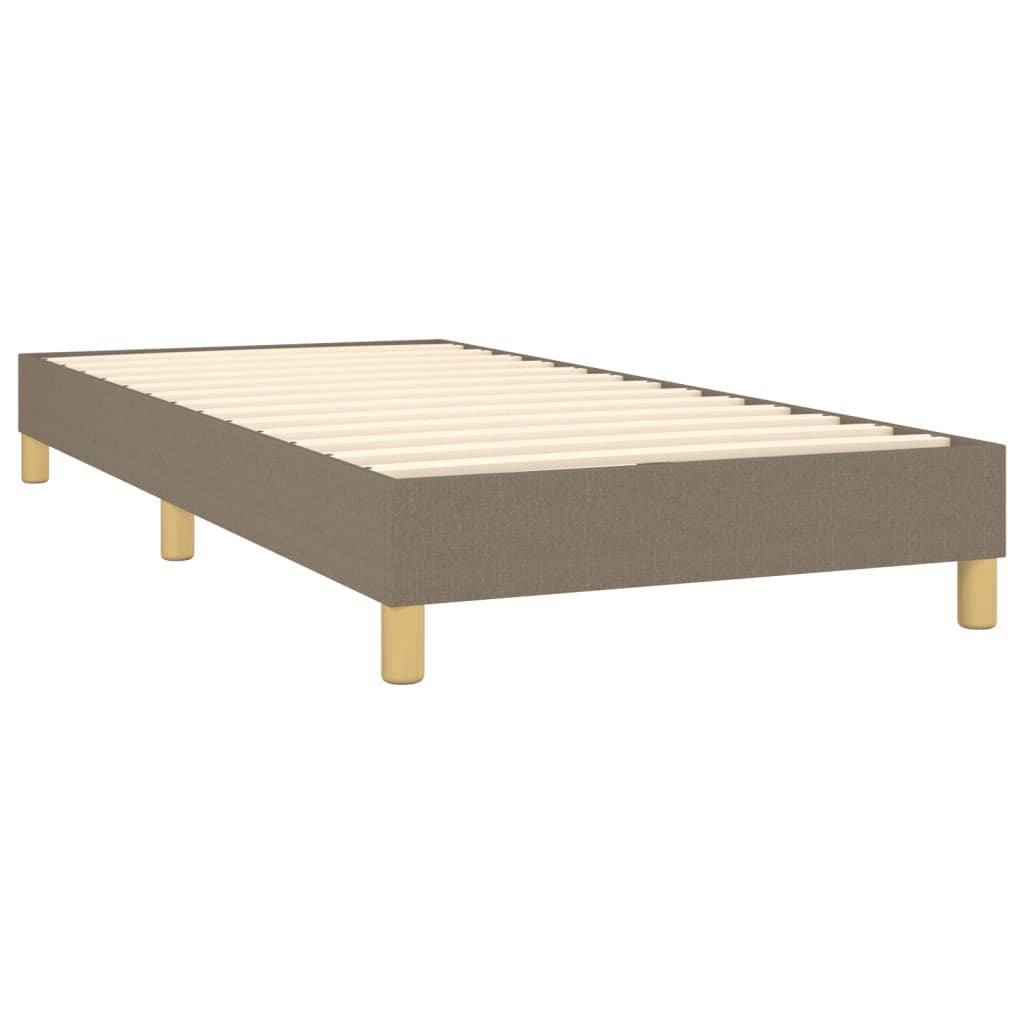 Cadre de lit Taupe 90x200 cm Tissu Lits & cadres de lit vidaXL   