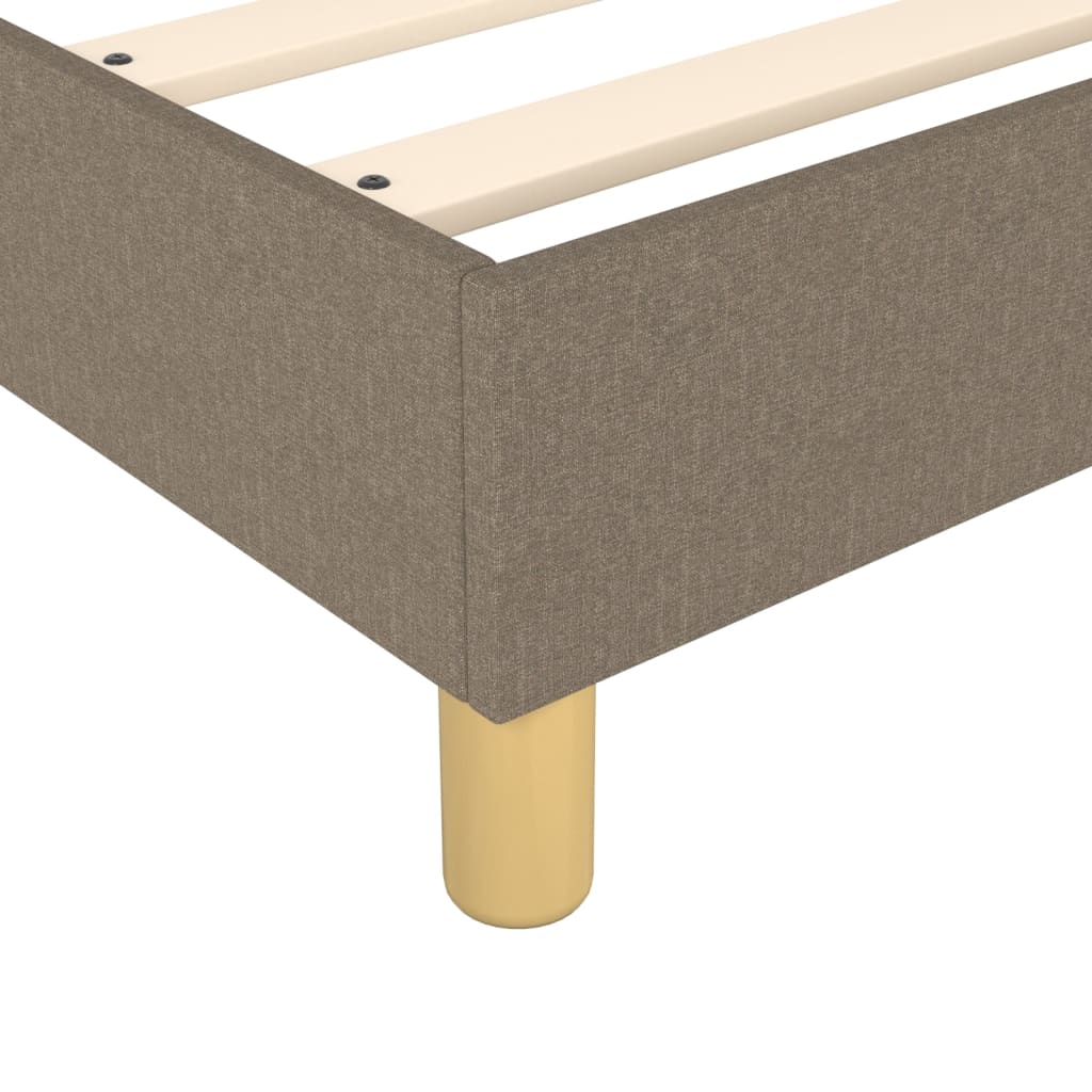 Cadre de lit Taupe 90x200 cm Tissu Lits & cadres de lit vidaXL   