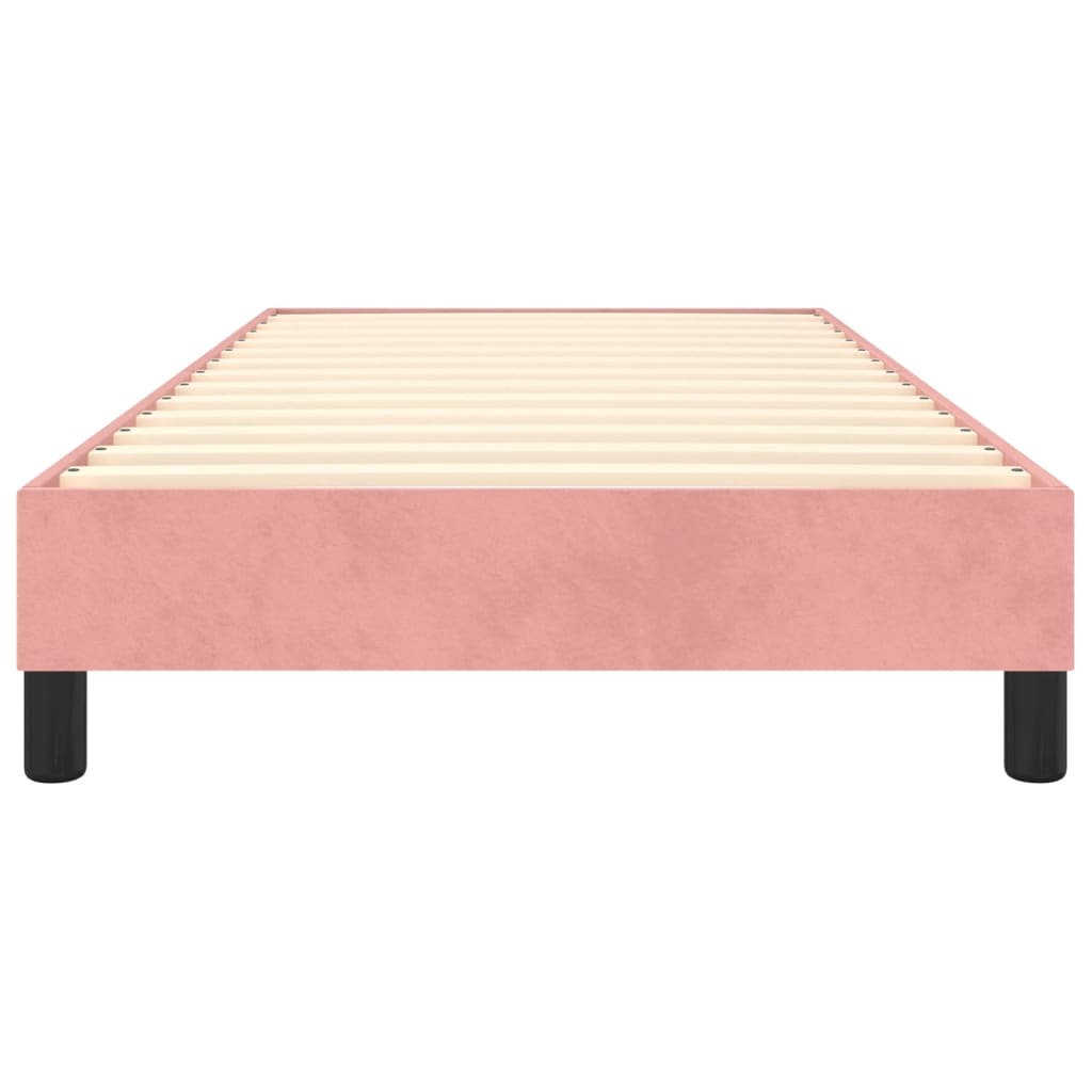 Cadre de lit Rose 90x190 cm Velours Lits & cadres de lit vidaXL   