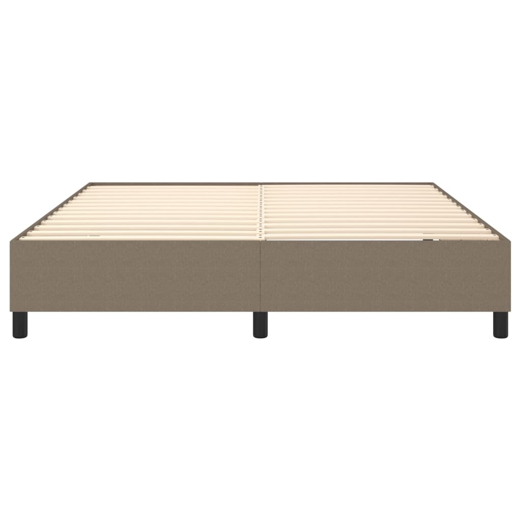 Cadre de lit Taupe 160x200 cm Tissu Lits & cadres de lit vidaXL   