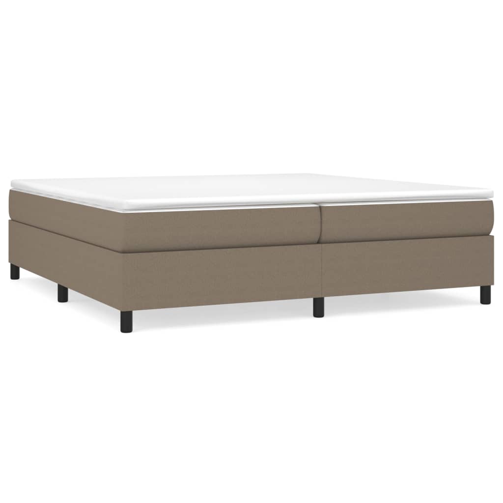 Cadre de lit Taupe 200x200 cm Tissu Lits & cadres de lit vidaXL   