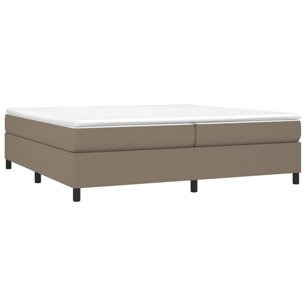 Cadre de lit Taupe 200x200 cm Tissu Lits & cadres de lit vidaXL   