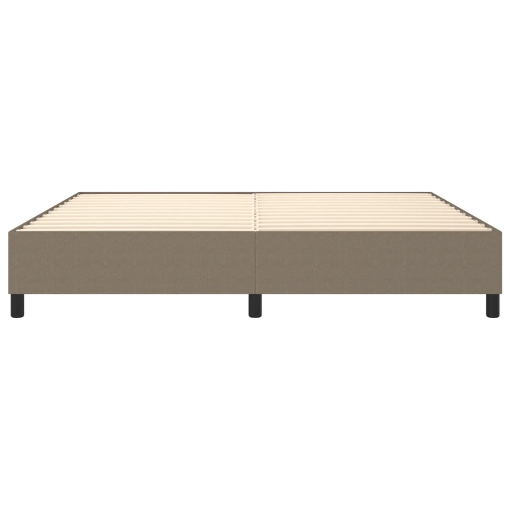 Cadre de lit Taupe 200x200 cm Tissu Lits & cadres de lit vidaXL   