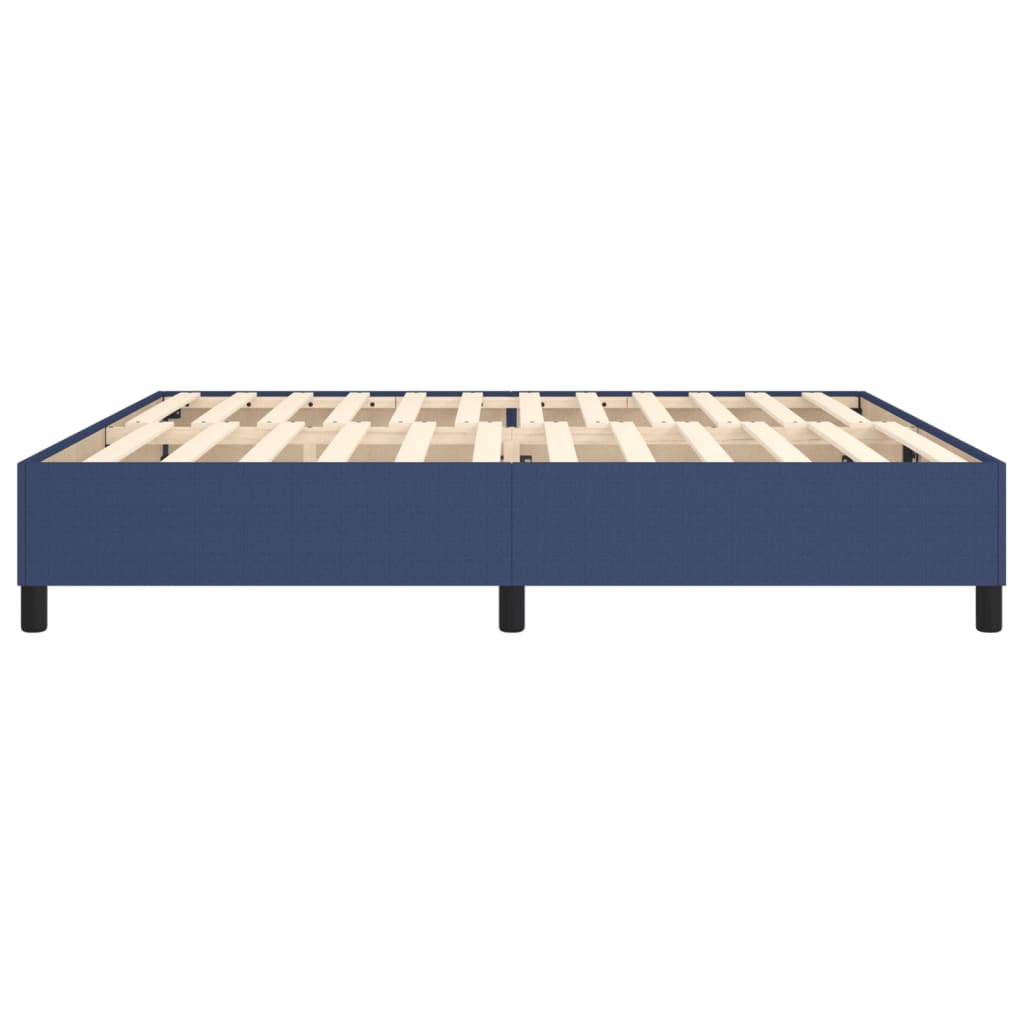 Cadre de lit Bleu 200x200 cm Tissu Lits & cadres de lit vidaXL   