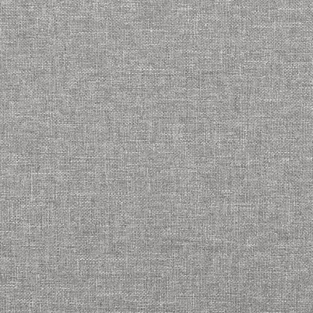 Cadre de lit Gris clair 90x190 cm Tissu Lits & cadres de lit vidaXL   