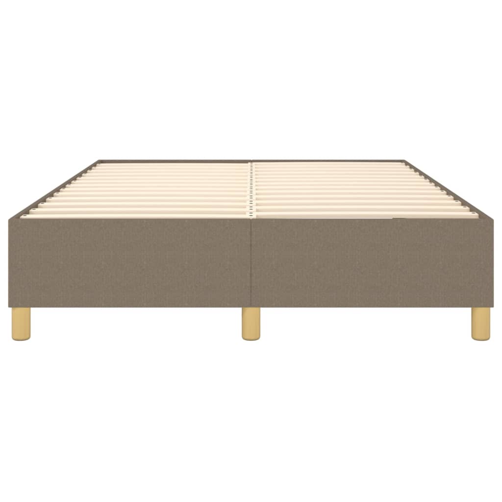 Cadre de lit Taupe 140x200 cm Tissu Lits & cadres de lit vidaXL   