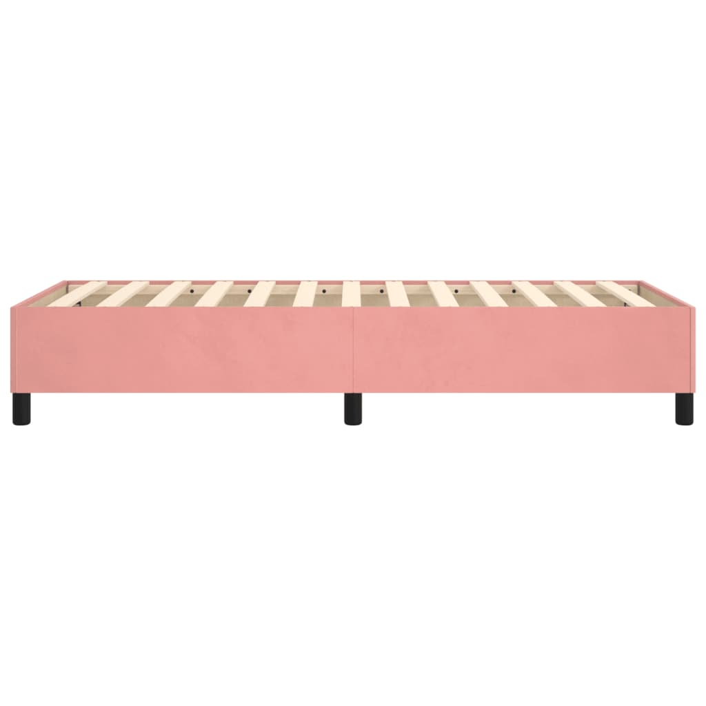 Cadre de lit Rose 90x190 cm Velours Lits & cadres de lit vidaXL   